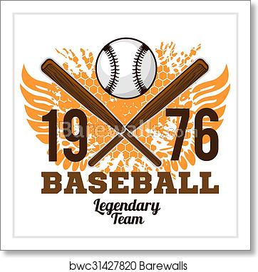 362x382 Vintage Baseball Label And Badge