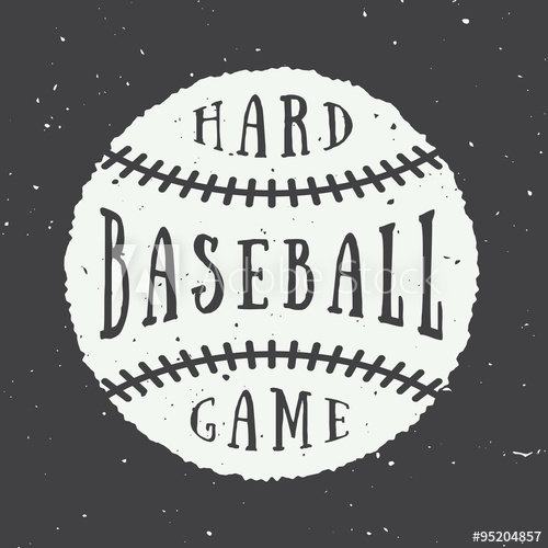 500x500 Vintage Baseball Logo, Emblem, Badge Vector Illustration