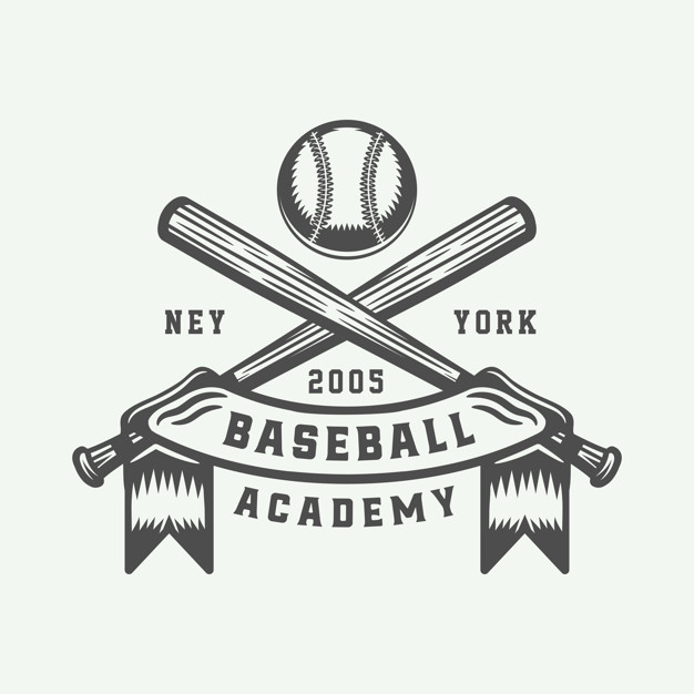 626x626 Vintage Baseball Sport Logo Vector Premium Download