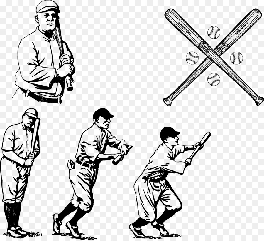 900x820 Download Free Png Baseball Bat Vintage Base Ball Clip Art Vector