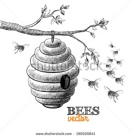 450x470 Tattoos Beehive Drawing, Bee