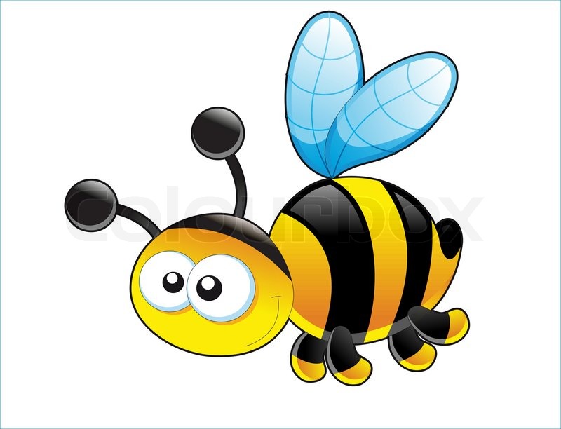 800x612 Baby Card Cute Bee Vector Stock Vector Colourbox