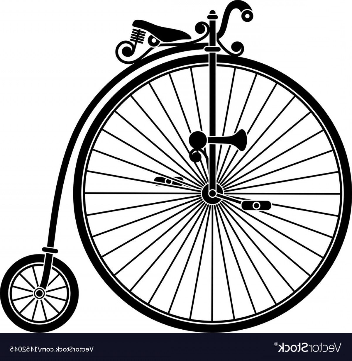 1200x1231 Penny Farthing Antique Vintage Bicycle Vector Soidergi