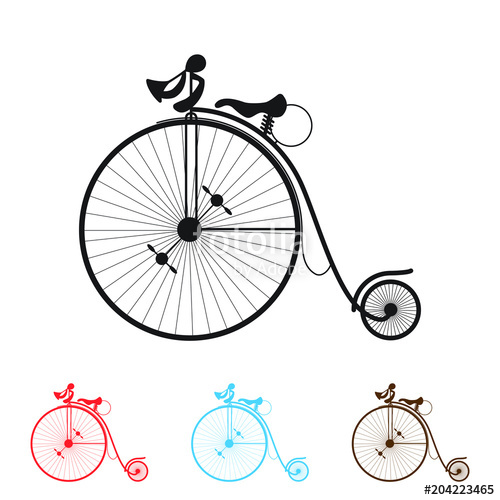 500x500 Vintage Bicycle Vector Stock Image And Royalty Free Vector