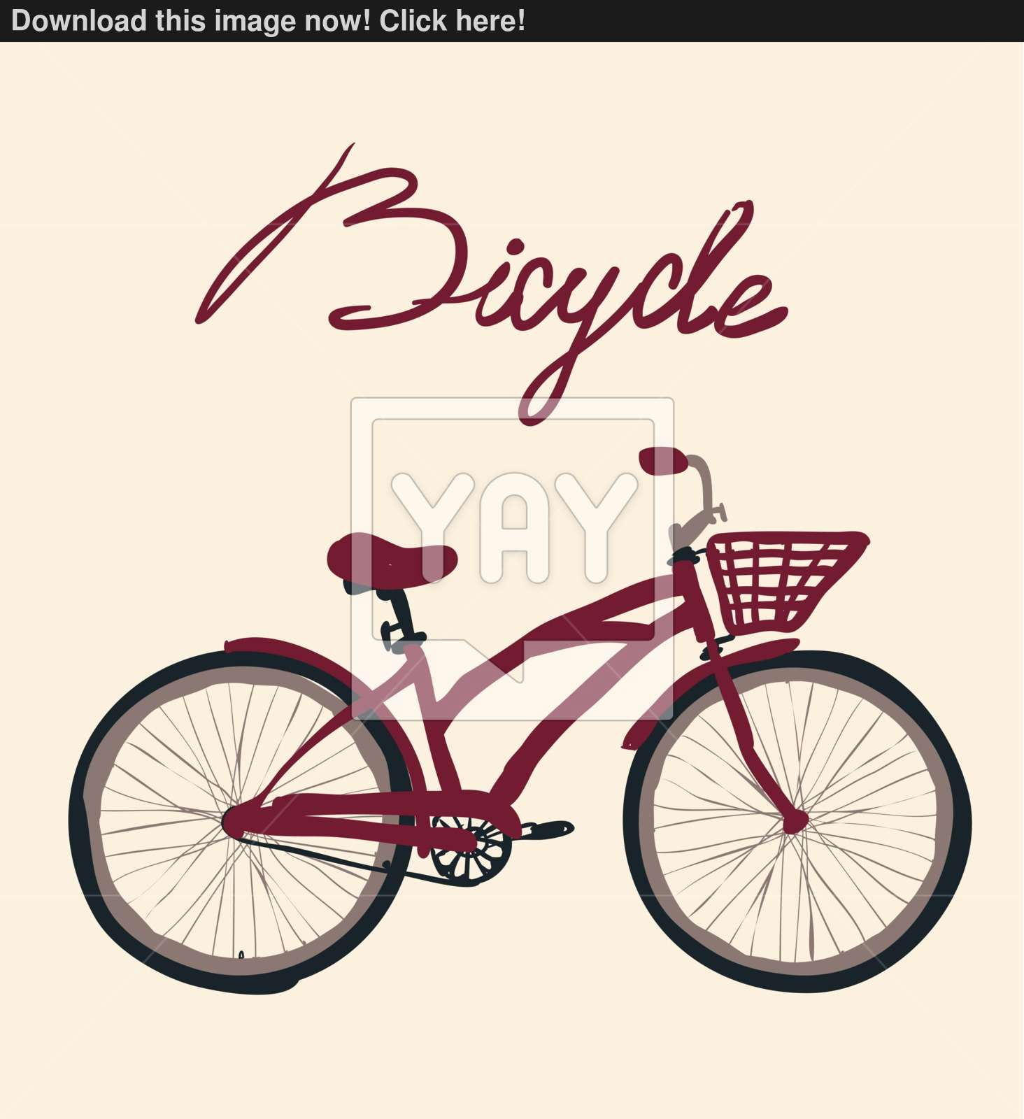1464x1600 Vintage Bicycle Vector Illustration Vector