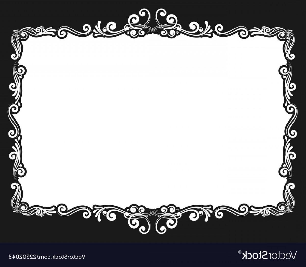 1200x1048 Vintage Decorative Calligraphic Border Vector Handandbeak