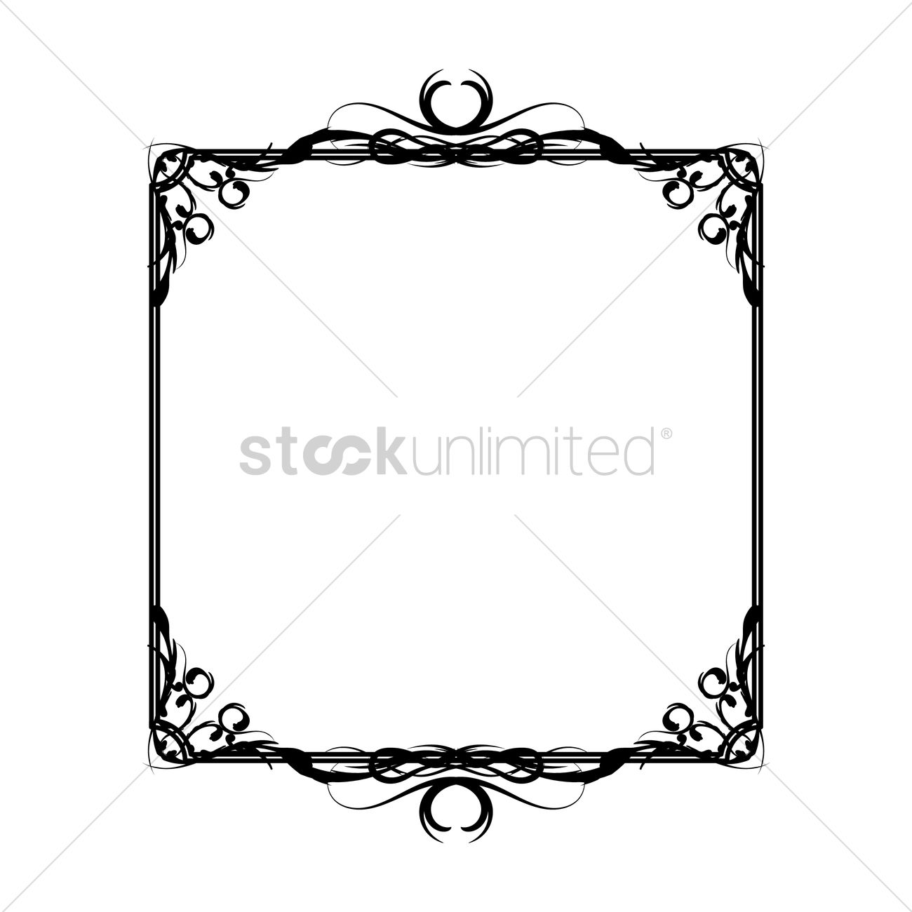 1300x1300 Vintage Border Vector Image