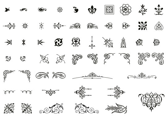 540x380 Free Ornaments, Frames Borders Vector Resources Throughout