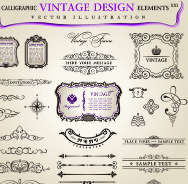 375x368 Vintage Border Vector Designs Free Vector Download