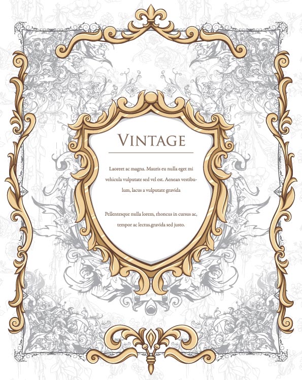 595x747 Vintage Frame Border Victorian Online Vectors Free Vectors More