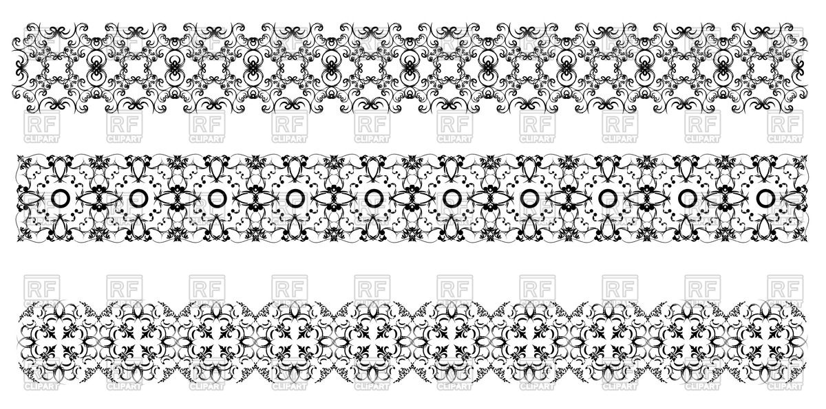 1200x595 Collection Of Decorative Vintage Borders Vector Image Of Borders