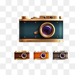 260x260 Vector Dark Vintage Camera, Vintage Vect