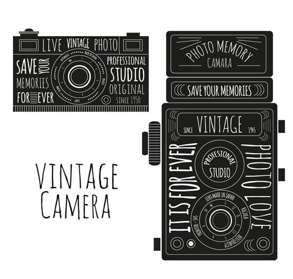 600x572 Hand Painted Vintage Camera Vector Graphics My Free Photoshop