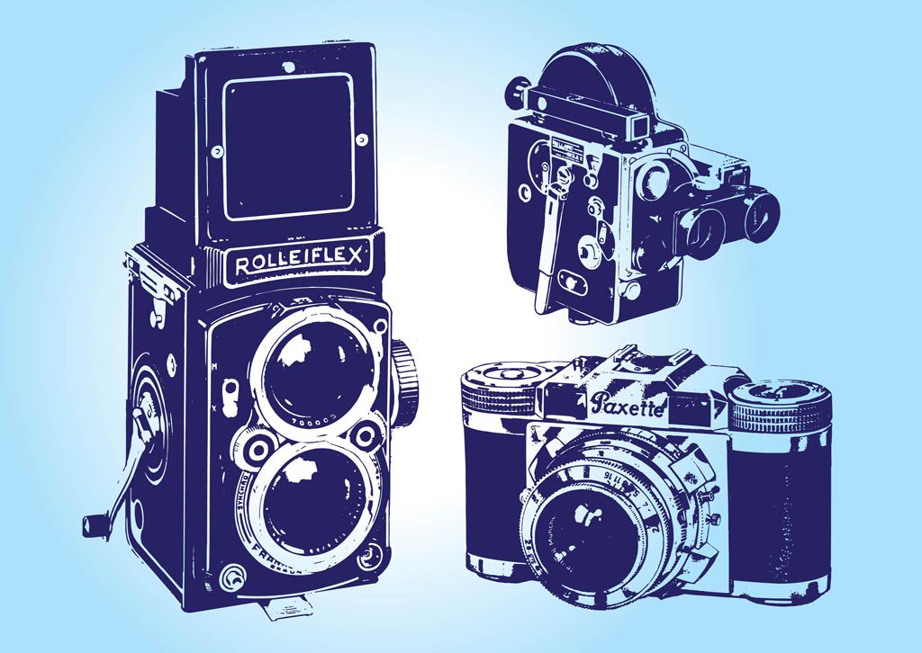 1024x726 Vintage Camera Vectors Vector Art Graphics