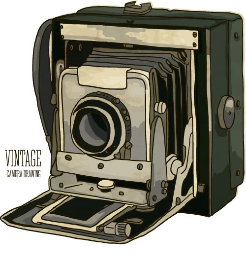500x549 Vintage Camera Hand Drawing Vectors Set Free Download