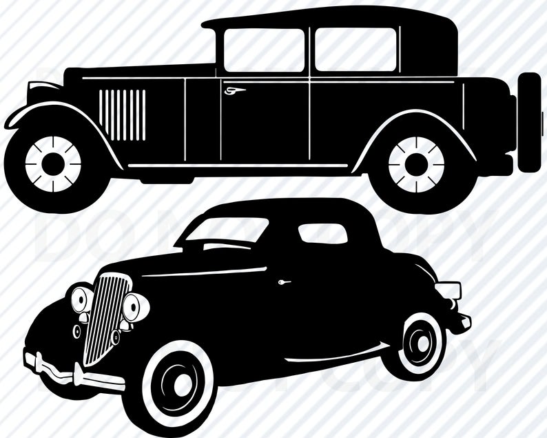 794x635 Vintage Cars Mafia Cars Vector Images Vintage Etsy