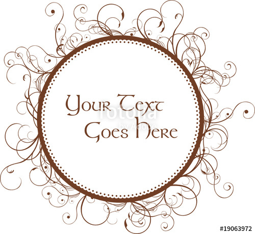 500x459 Floral Vintage Circle Vector Stock Image And Royalty Free Vector