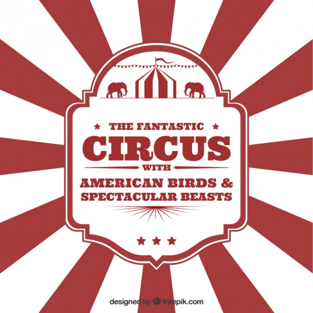 Circus Flyer In Vintage Style Vector Free Download 626x626 Circus Flyer In Vintage Style Vector Free Download