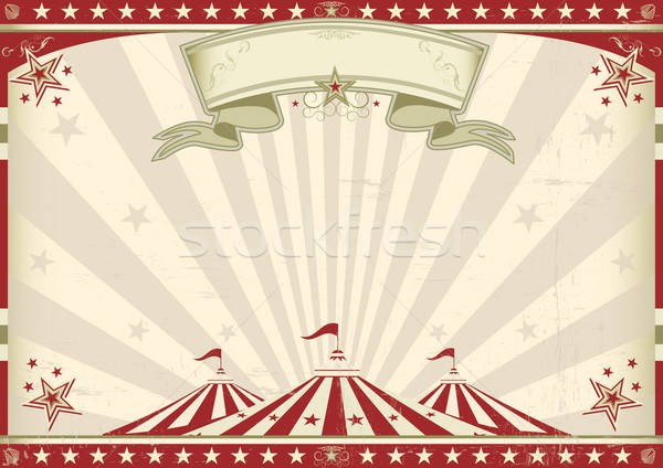Horizontal Vintage Circus Vector Illustration Christophe Boisson 600x424 Horizontal Vintage Circus Vector Illustration Christophe Boisson