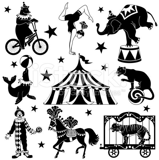 Vector Illustrations Of Circus Characters Bear Riding A Bicycle 555x556 Vector Illustrations Of Circus Characters Bear Riding A Bicycle