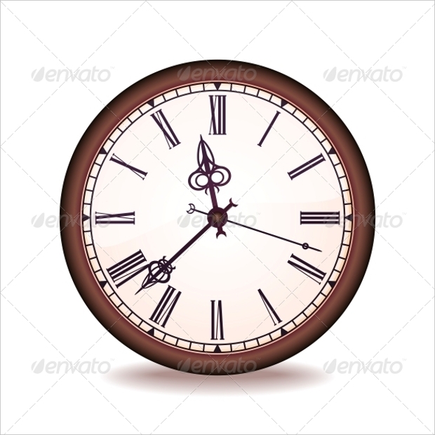 620x620 Clock Vectors