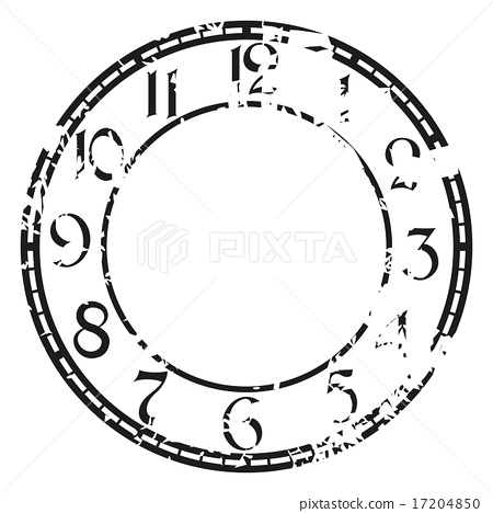 450x468 Vector Vintage Clock