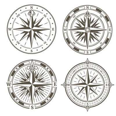 Page Compass On Curated Vector Illustrations, Stock Royalty Free 400x400 Page Compass On Curated Vector Illustrations, Stock Royalty Free