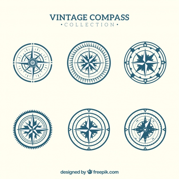 Vintage Compass Collection Vector Free Download 626x626 Vintage Compass Collection Vector Free Download