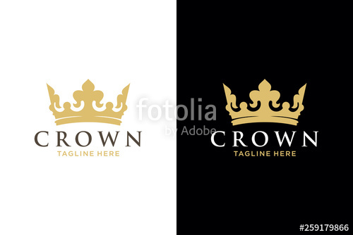 500x334 Geometric Vintage Creative Crown Abstract Logo Design Vector