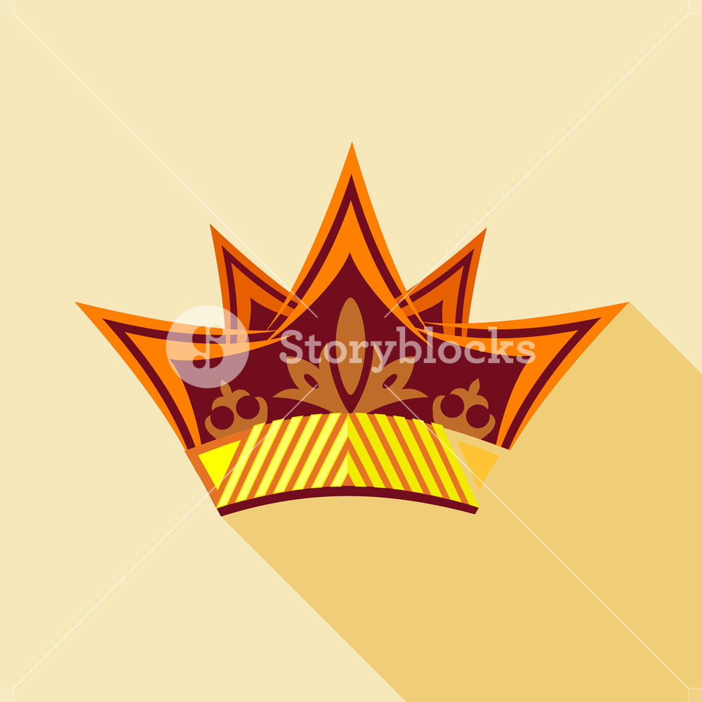 1000x1000 Vintage Crown Icon Flat Illustration Of Vintage Crown Vector Icon