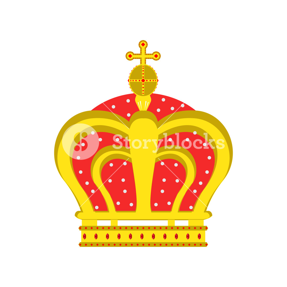 1000x1000 Crown Vector King Queen Isolated Icon Royal Design Symbol