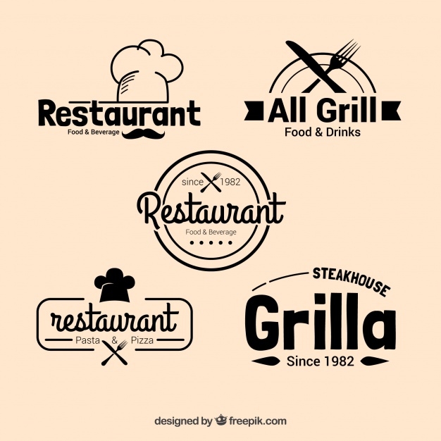 Pack Of Restaurant Logos In Vintage Design Vector Free Download 626x626 Pack Of Restaurant Logos In Vintage Design Vector Free Download
