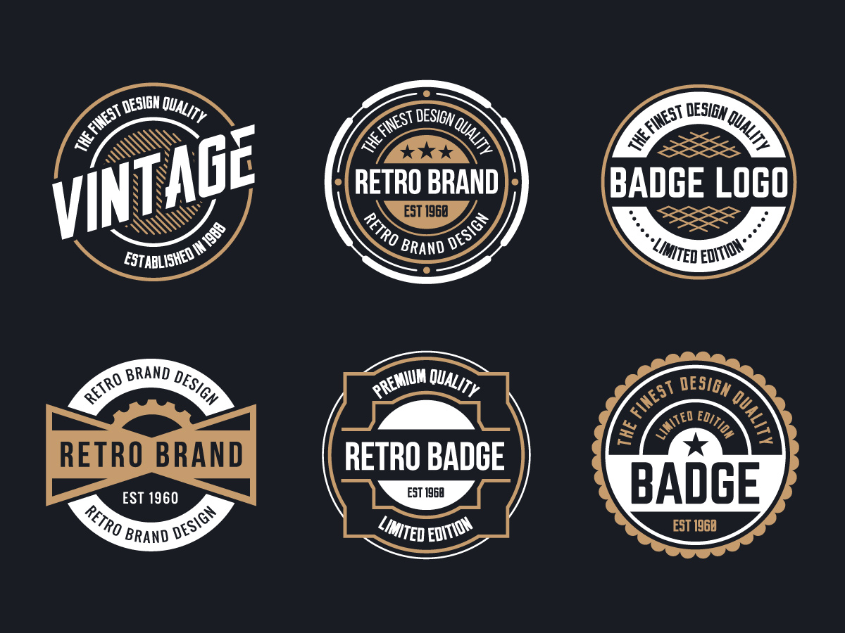 Retro Logo Free Vector Art 1200x900 Retro Logo Free Vector Art