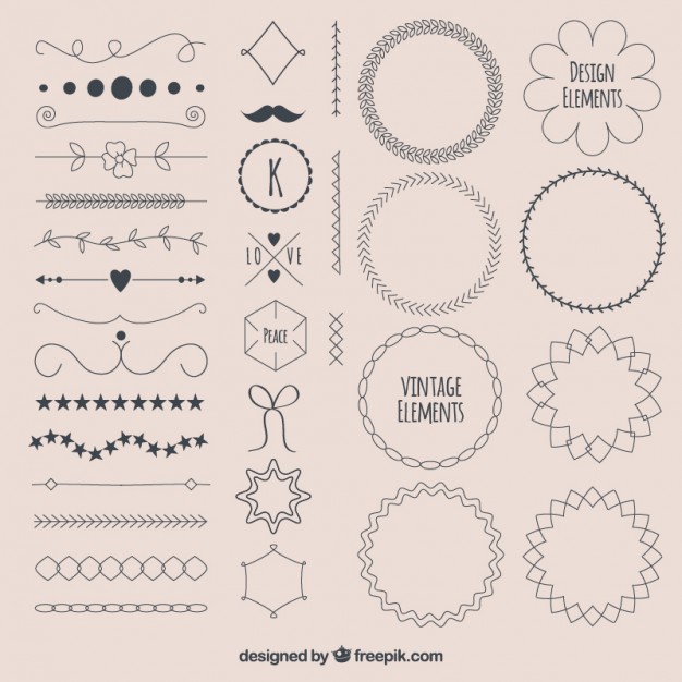 Vintage Design Elements Vector Free Download 626x626 Vintage Design Elements Vector Free Download