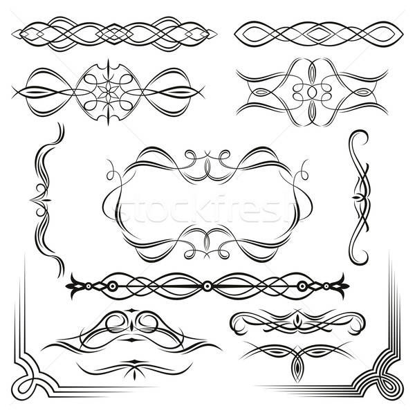 600x600 Set Of Design Vintage Elements Vector Illustration Alena
