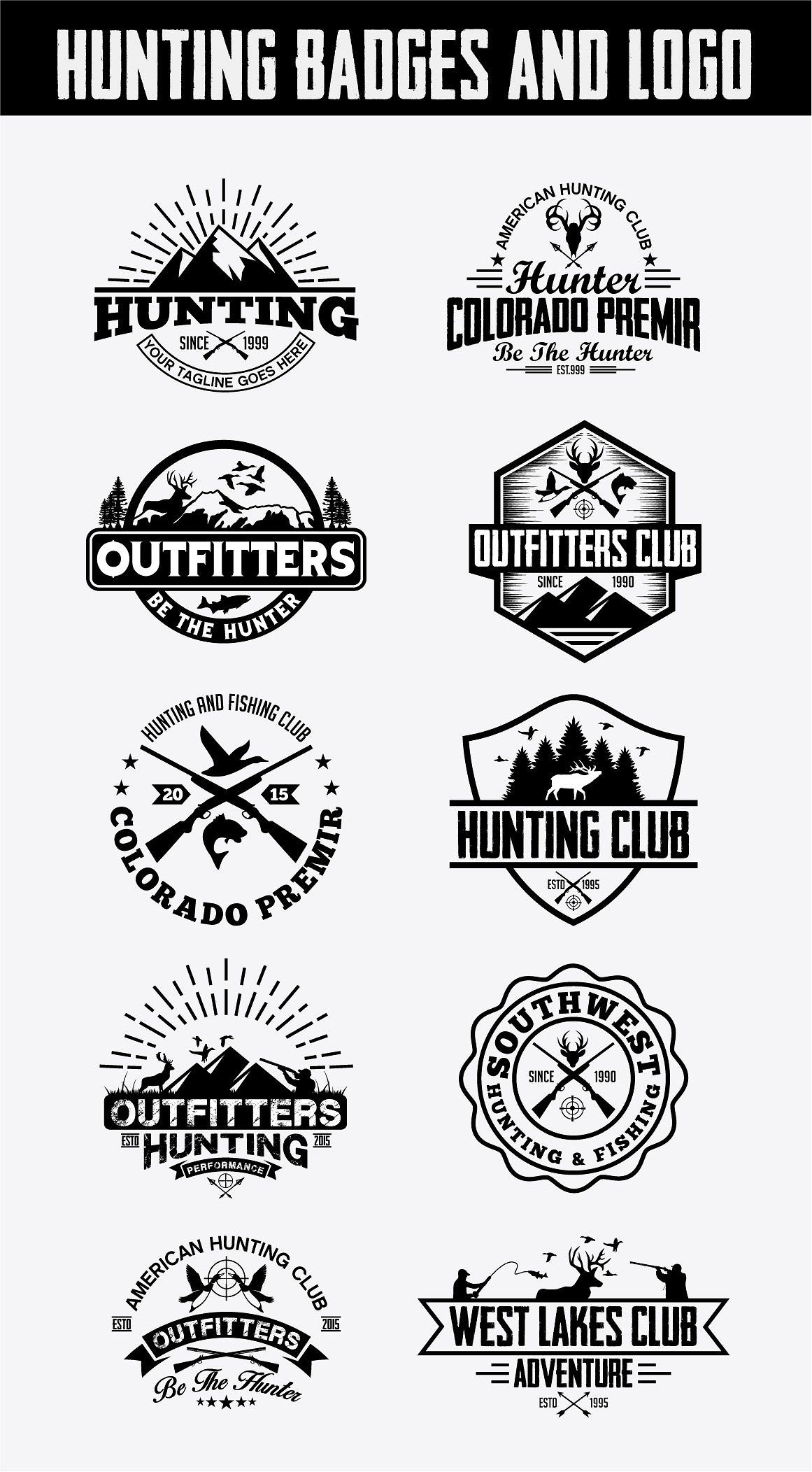 1161x2104 Hunting Vintage Badges And Logos