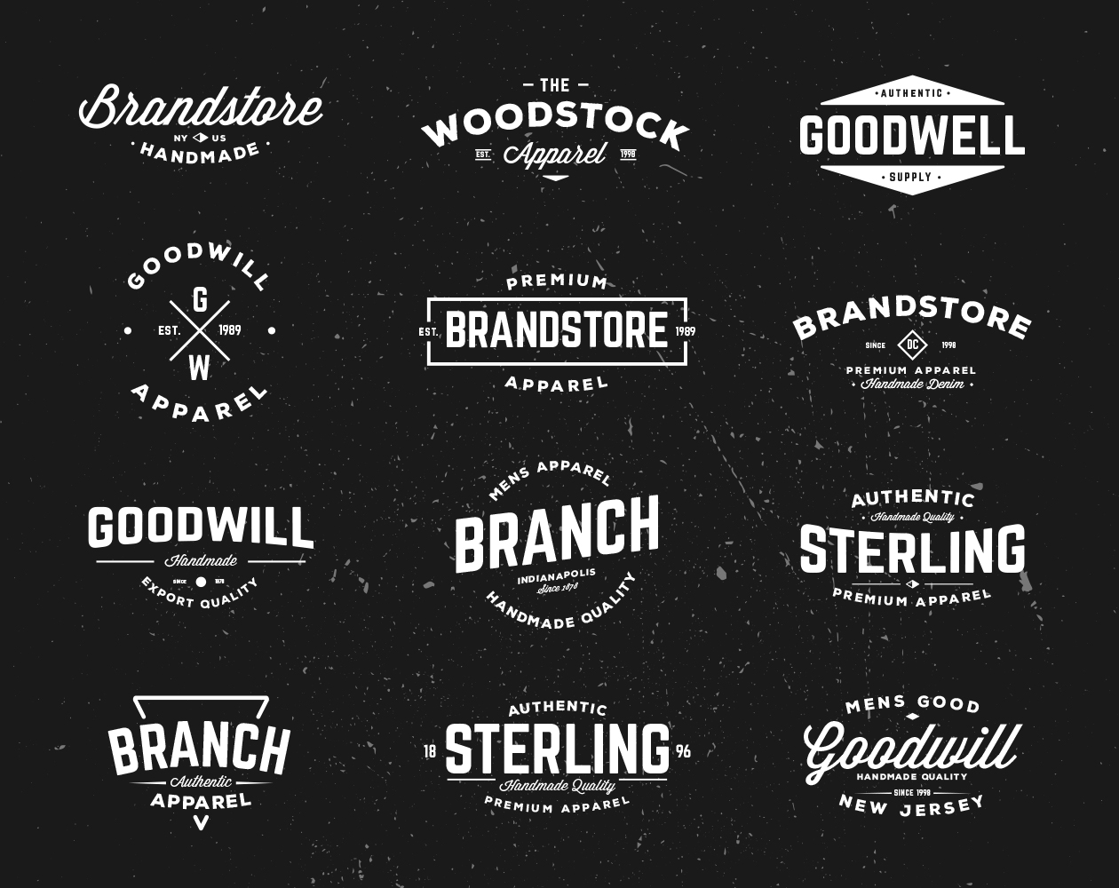 1260x1000 Typographic Vintage Badges