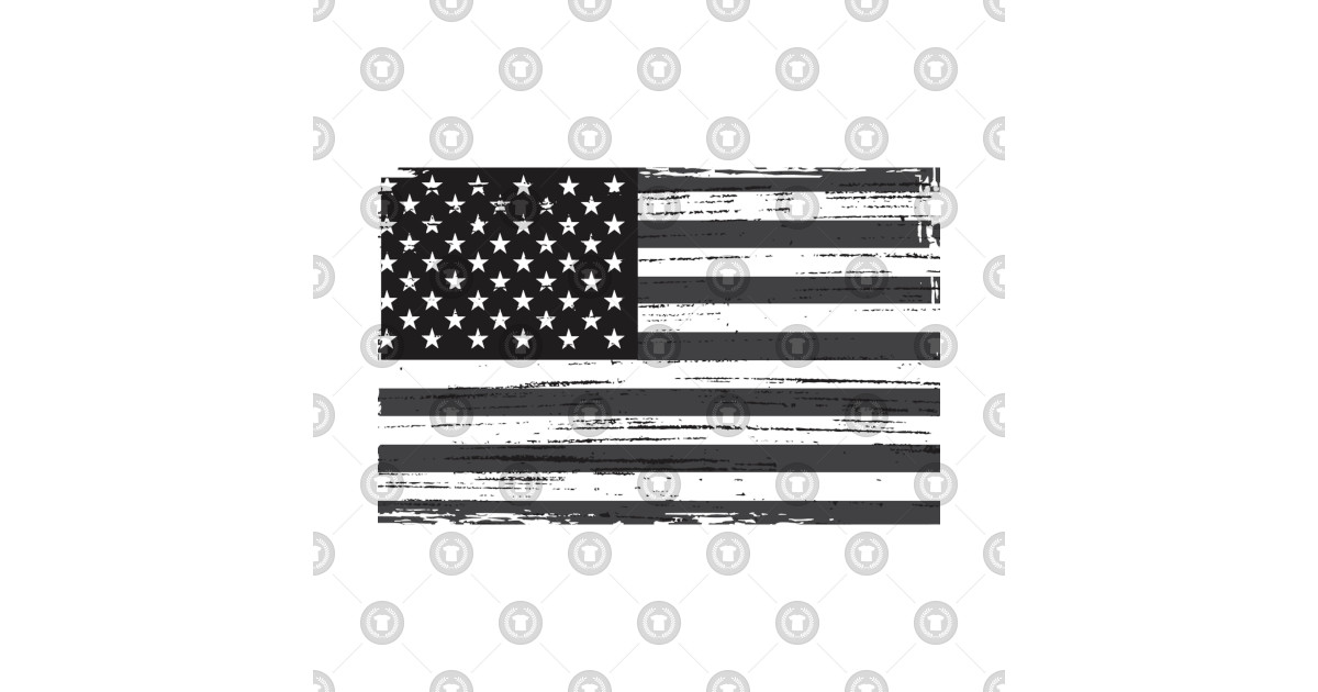1200x630 Vintage Black And White American Flag Vector