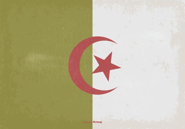 700x490 Vintage Flag Of Algeria