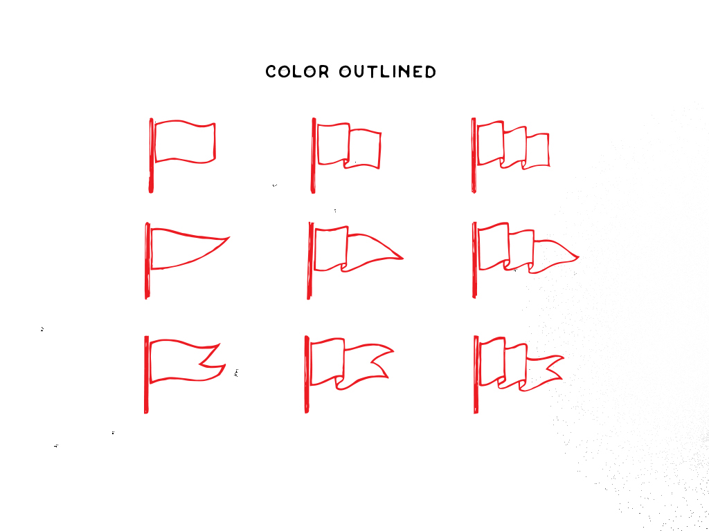 1024x768 Vintage Flags Vector