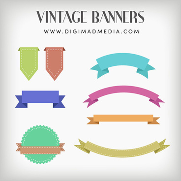 368x368 Vintage Banner Flag Free Vector Download