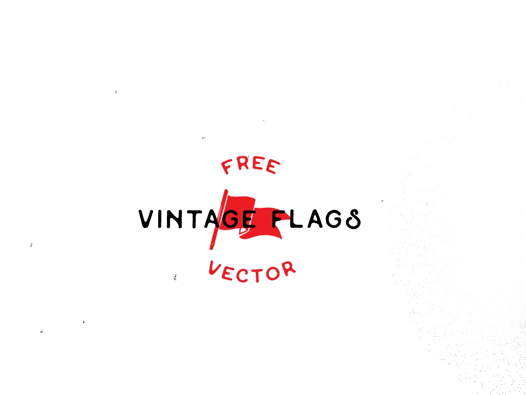 1024x768 Free Vintage Flags Vector