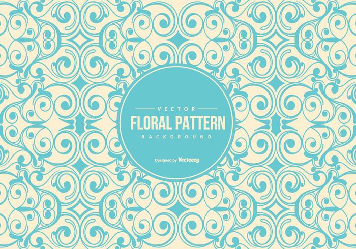 700x490 Vintage Floral Pattern Background