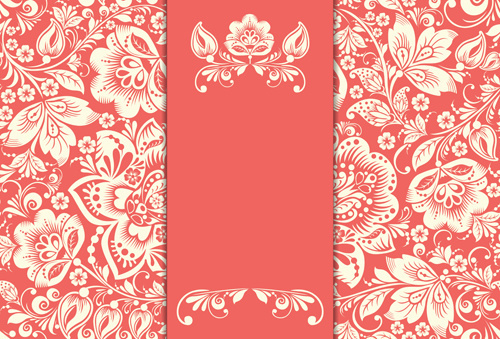 500x339 Pink Vintage Floral Vector Background Free Vector Download