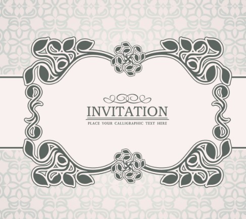 Vintage Floral Border Vector
