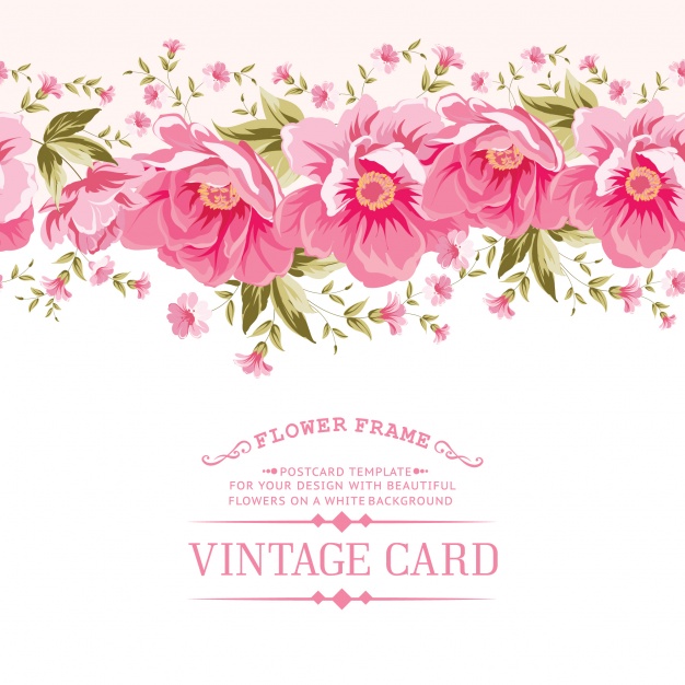 626x626 Template With A Floral Border Vector Premium Download