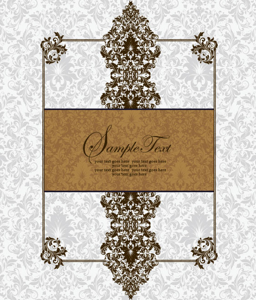 513x600 Vector Of Exquisite Vintage Floral Borders Free Vector