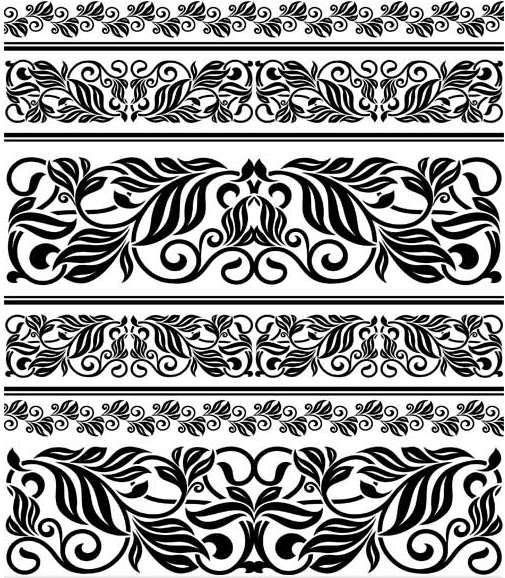 505x578 Vintage Floral Borders Vectors Graphic Free Download