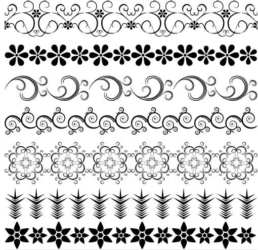 510x494 Vintage Floral Borders Vector Free Download