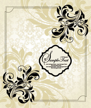 311x368 White Floral Border Free Vector Download